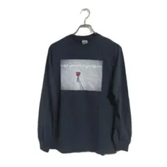 GILDAN 長袖カットソー プリントTシャツ 黒 S 春秋 通学 おしゃれ