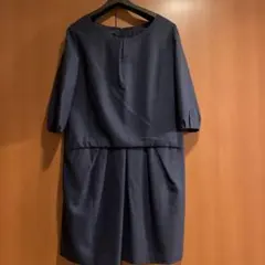 値下げ！アンタイトル　UNTITLEDネイビーワンピース