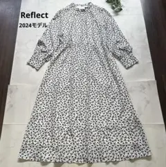 れれ様専用Reflect 花柄 長袖ひざ丈ワンピース M - メルカリ