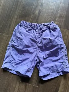 GU ナイロンハーフパンツ パープル 130