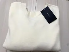 Kastane 2way メランジロングリブニット ホワイト