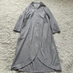 完売品 極美品✨antiqua KINU 比翼ボタンノーカラーコート　羽織り