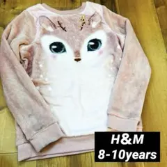 8-10years H＆M もこもこ トナカイ トレーナー 長袖 クリスマス