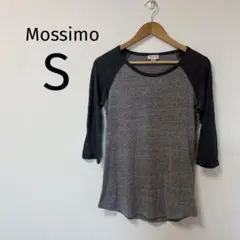 Mossimo 七分袖 Tシャツ Y2K グレー×ブラック [S] 日本サイズM