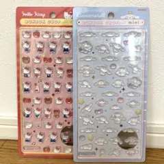 正規品 サンリオ ボンボンドロップシール ミニ　シナモロール キティ　2枚