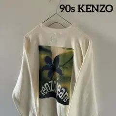 90sKENZOケンゾースウェットトレーナーメンズ長袖フリーサイズ花柄