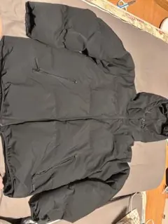 GU フード付きダウンジャケット ブラック