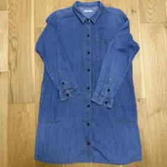 ハートマーケット デニムシャツワンピース L ロングシャツ デニムシャツのサムネイル