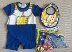 ドラゴンボール ベジータ ロンパース70cmとスタイ、マザウェイズスタイ セットのサムネイル