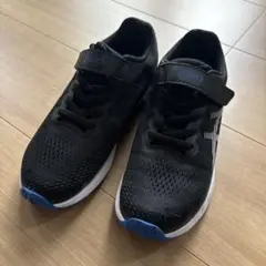 asics21.0㎝ ブラック スニーカー ベルクロ付き