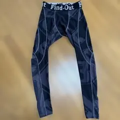 Find-Out スポーツ用 コンプレッションタイツ ブラック