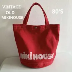 希少　ヴィンテージ 80年代 ミキハウス　帆布ロゴトートバッグ　Y2Kのサムネイル
