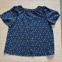 ROPE PICNIC ネイビー花柄ブラウス 38