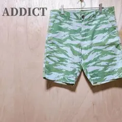 k*k様 ADDICT アディクト　グリーン・ホワイト迷彩ショートパンツ　32のサムネイル