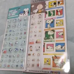 スヌーピー　ドロップブロックシール　大人の図鑑