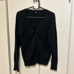 【UNIQLO】ブラック カーディガン 長袖 Mサイズ