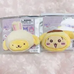 サンリオ×ちいかわ シークレット ヘアクリップ うさぎ プリン 前髪クリップ