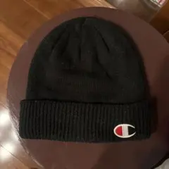 Champion 黒 ニット帽