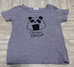Onigiri PANDA パープル Tシャツのサムネイル