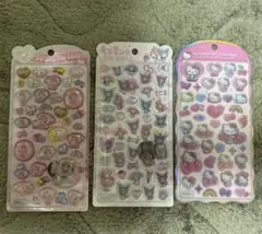 うるちゅる2枚とコットンパフィーシール1枚のセット