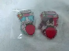 悪魔執事と黒い猫展　あくねこ　アクリルバッジ　ルカス、ナック