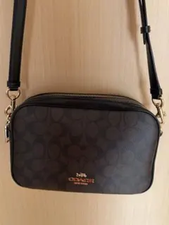 [コーチCOACH]シグネチャー ショルダーバッグ カメラバッグ Wファスナー