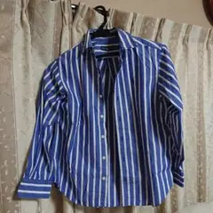 Ralph Lauren 青白ストライプシャツ 140サイズ