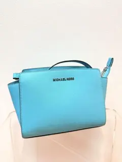 MICHAEL KORS ライトブルー ショルダーバッグ