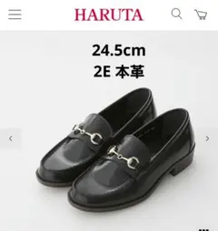HARUTA レディース ビットローファー ブラック 239 本革のサムネイル
