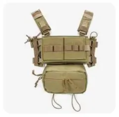SINAIRSOFT タクティカルベスト サバゲー 500Dナイロン CBカーキ