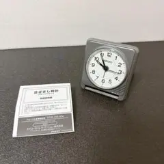 SEIKO クォーツクロック　シルバー 置時計　送料込み！