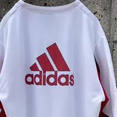 adidas アディダス デカロゴ 大きめサイズ 古着 トレーニングジャージ