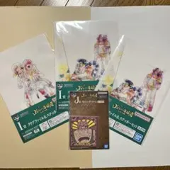 新品　ワンピース1番くじ　ロジャー海賊団　クリアファイル、ラバーアソート