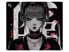 GLSSWRKSAkari Premium Glass Mousepad Red