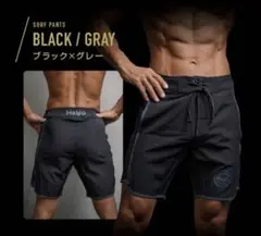 H&Yo サーフパンツ ブラック/グレー