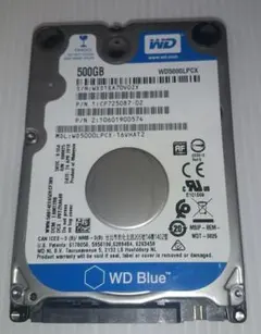 500GB 内蔵型HDD （中古品）（2.5インチ）
