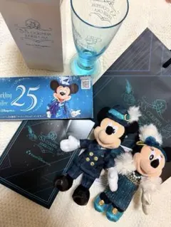 ディズニーシー25周年 ジュビリー ガラ ぬいぐるみバッジ スーベニア