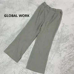 GLOBAL WORK グローバルワーク ワイドパンツ ゴムウエスト