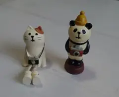 コンコンブル カメラ 三毛猫 パンダ 2種類 デコレ DECOLE 置き物