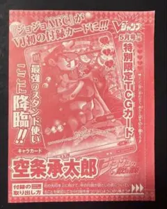 ジョジョの奇妙な冒険 ABCカード PR-002空条承太郎
