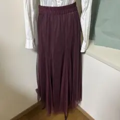 JEANASIS ジーナシス　チュール2way切り替えスカート