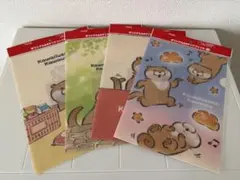 【新品未開封】可愛い嘘のカワウソ A4クリアファイル4枚 コカコーラ 非売品のサムネイル