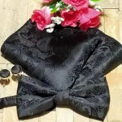 蝶ネクタイ　チーフ　カフス　３点セット　結婚式　ペイズリー　ワンタッチ　格安