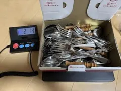 カトラリー 2Kg まとめ売り ステンレス 木製ハンドル　カトラリーセットのサムネイル
