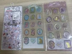 シール　プチドロップステッカー　101匹わんちゃん　アリエル　ラプンツェル