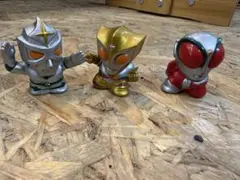 ソフビ　ミラーマン　ファイヤーマン　トリプルフィルター　指人形