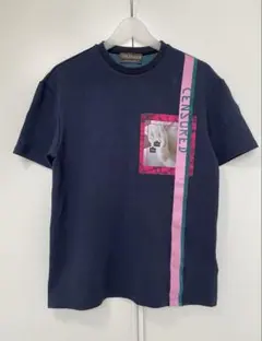 TRUSSARDI Tシャツ イタリア製 ネイビー　トラサルディのサムネイル