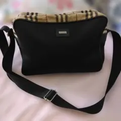 BURBERRY London ショルダーバッグ ノバチェック ブラックのサムネイル