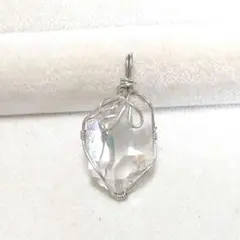 プロフ必読！∞ 水晶単結晶 ワイヤーペンダントトップ ∞