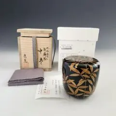 茶道具　黒塗　春秋蒔絵　棗　時代箱　V　8762 茶道具 黒塗 春秋蒔絵 棗 時代箱 V 8762 - メルカリ